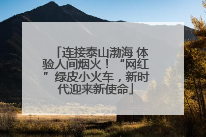 连接泰山渤海 体验人间烟火！“网红”绿皮小火车，新时代迎来新使命
