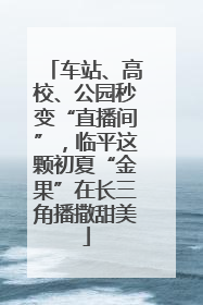 车站、高校、公园秒变“直播间”，临平这颗初夏“金果”在长三角播撒甜美