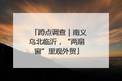 蹲点调查｜南义乌北临沂，“两扇窗”里观外贸
