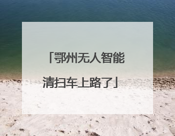 鄂州无人智能清扫车上路了