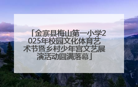 金寨县梅山第一小学2025年校园文化体育艺术节暨乡村少年宫文艺展演活动圆满落幕
