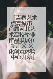 青春艺术点亮城市 首届河北艺术高校毕业作品联展在新汇文·文化创意体验中心开幕