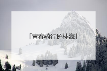 青春骑行护林海