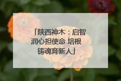 陕西神木：启智润心担使命 培根铸魂育新人