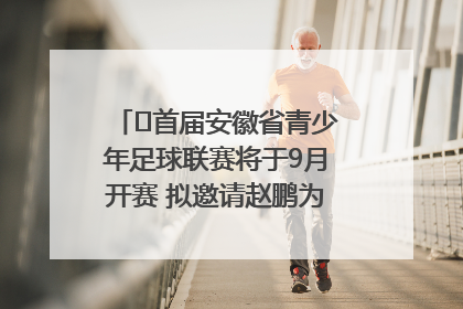 ﻿首届安徽省青少年足球联赛将于9月开赛 拟邀请赵鹏为先导赛开球