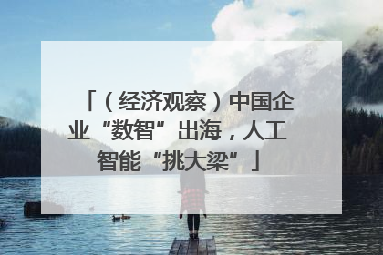 （经济观察）中国企业“数智”出海，人工智能“挑大梁”