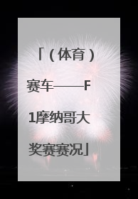 （体育）赛车——F1摩纳哥大奖赛赛况