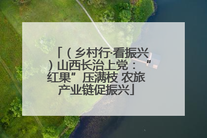 （乡村行·看振兴）山西长治上党：“红果”压满枝 农旅产业链促振兴