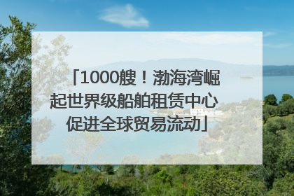 1000艘！渤海湾崛起世界级船舶租赁中心 促进全球贸易流动