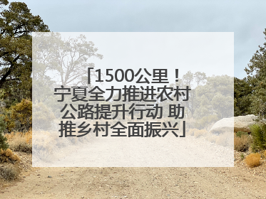 1500公里！宁夏全力推进农村公路提升行动 助推乡村全面振兴
