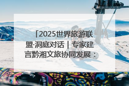 2025世界旅游联盟·洞庭对话｜专家建言黔湘文旅协同发展：聚焦产品稀缺性 深化区域经验共享