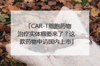 CAR-T细胞药物治疗实体瘤要来了？这款药物申请国内上市