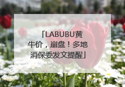 LABUBU黄牛价，崩盘！多地消保委发文提醒